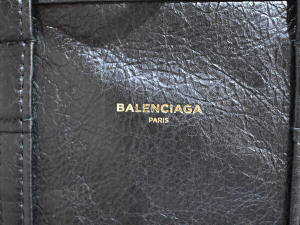 imgrc0091709848 Balenciaga Bazaar Shopper Leather Tote Bag Black