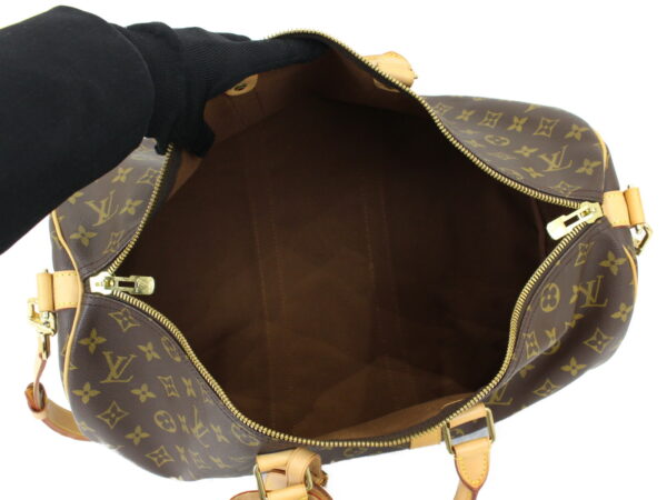 imgrc0091739692 Louis Vuitton Keepall Bandouliere 45 Monogram Canvas Bag Brown