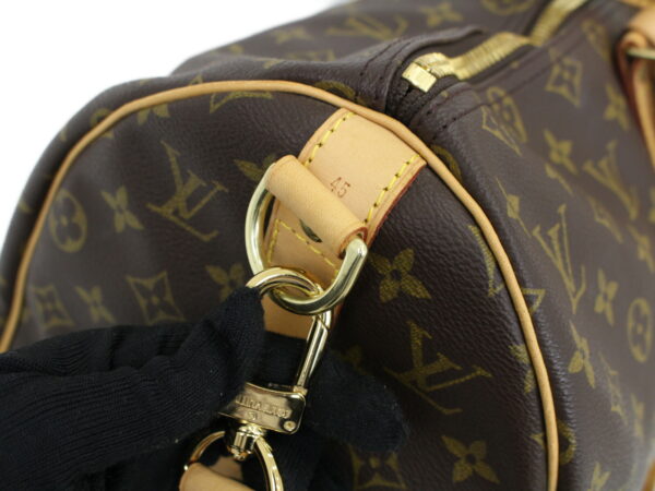 imgrc0091739698 Louis Vuitton Keepall Bandouliere 45 Monogram Canvas Bag Brown