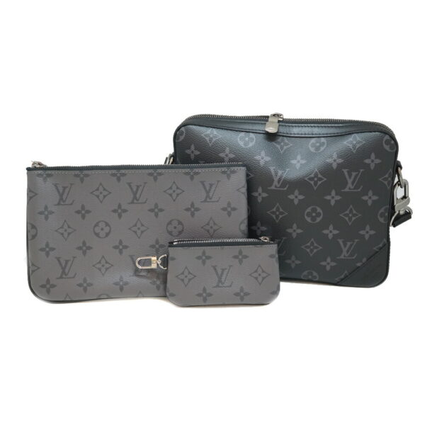 imgrc0091766415 Louis Vuitton Trio Messenger Shoulder Bag Monogram Eclipse Black Gray