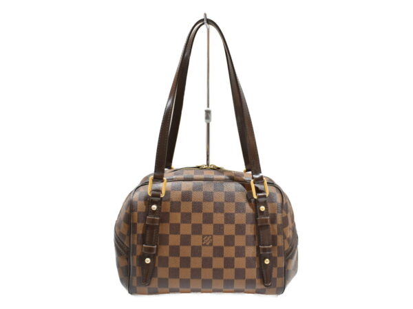 imgrc0091801322 Louis Vuitton Rivington PM Handbag Shoulder Bag Canvas Damier Ebene Brown