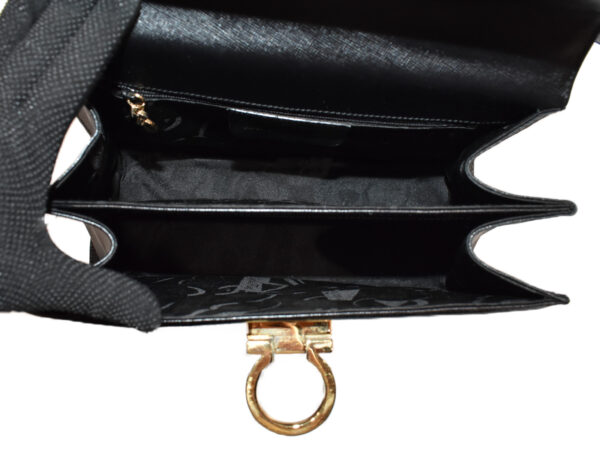 imgrc0091813718 Salvatore Ferragamo Gancini 2Way Handbag Shoulder Bag Black