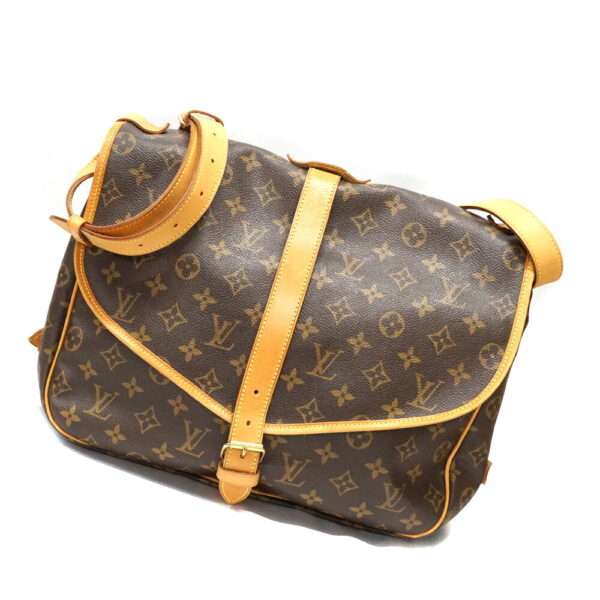 imgrc0091878440 Louis Vuitton Saumur 35 Shoulder Bag Monogram Canvas Brown