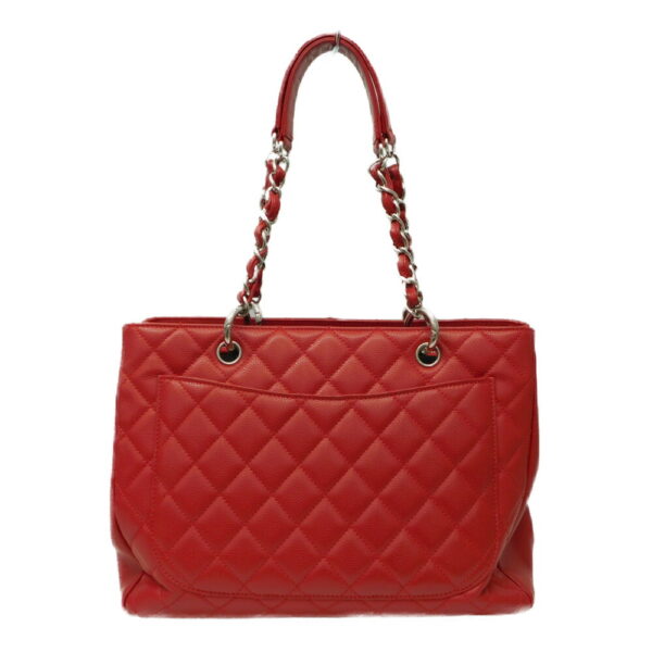 imgrc0091940627 Chanel Chain Tote Caviar Skin Handbag Red