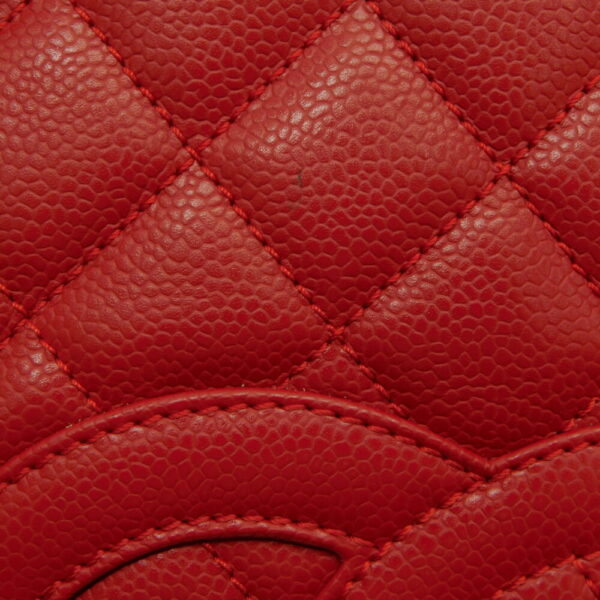 imgrc0091940637 Chanel Chain Tote Caviar Skin Handbag Red