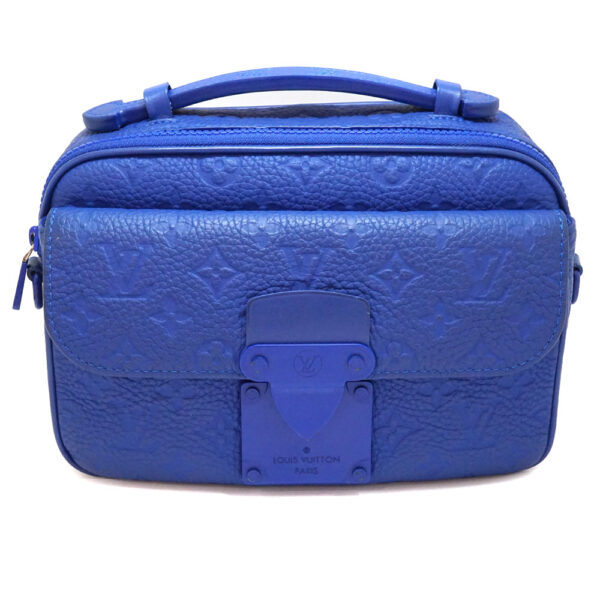 imgrc0091955862 Louis Vuitton S Lock Messenger 2WAY Bag Taurillon Leather Blue