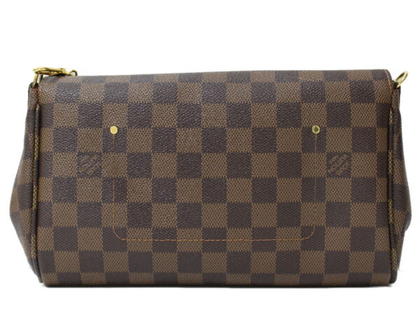 imgrc0091975626 Louis Vuitton Favorite MM Damier Ebene Chain Shoulder Bag Brown