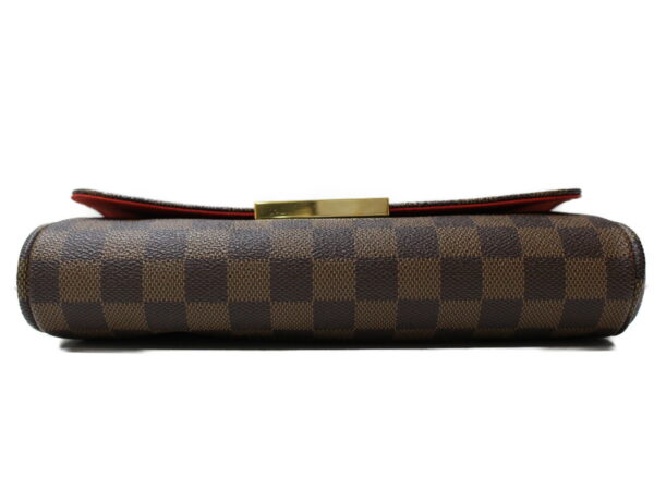 imgrc0091975627 Louis Vuitton Favorite MM Damier Ebene Chain Shoulder Bag Brown