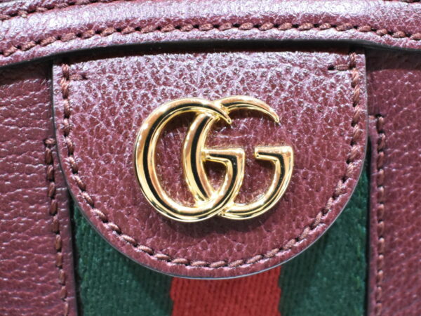 imgrc0092002511 Gucci GG Marmont Sherry Line Shoulder Bag Leather Bordeaux