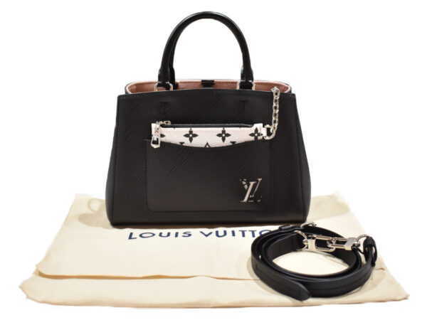 imgrc0092025345 Louis Vuitton Marelle Tote BB Handbag Epi Black White