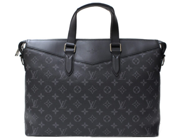 imgrc0092025701 Louis Vuitton Explorer Monogram Eclipse Business Bag Black Gray