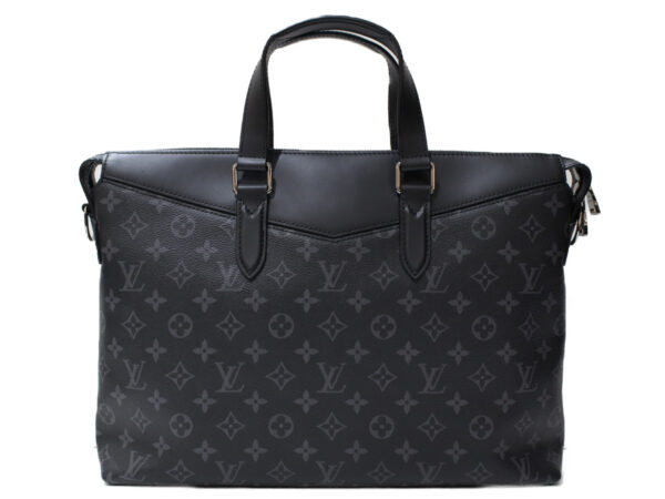 imgrc0092025704 Louis Vuitton Explorer Monogram Eclipse Business Bag Black Gray