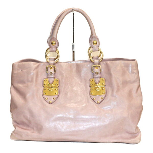 imgrc0092052635 Miu Miu 2WAY Tote Bag Leather Pink