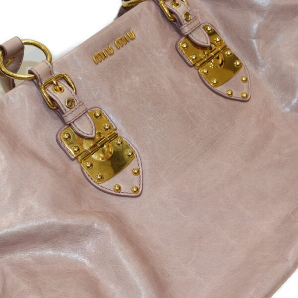 imgrc0092052647 Miu Miu 2WAY Tote Bag Leather Pink