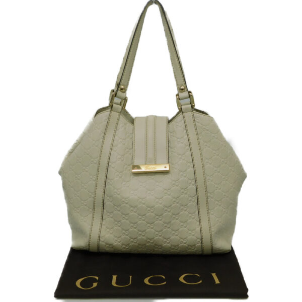 imgrc0092265458 Gucci Tote Bag Leather Off white