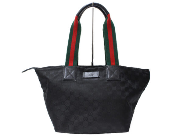 imgrc0092309905 Gucci Sherry Line GG Canvas Tote Bag Black