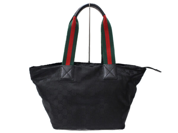 imgrc0092309908 Gucci Sherry Line GG Canvas Tote Bag Black