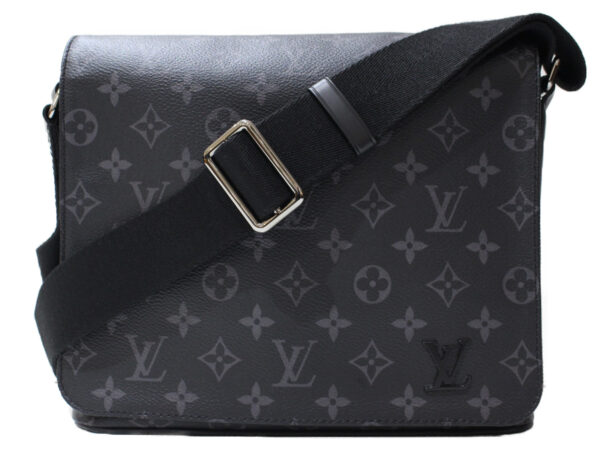 imgrc0092352761 Louis Vuitton District PM NM Monogram Eclipse Messenger Bag Black Gray