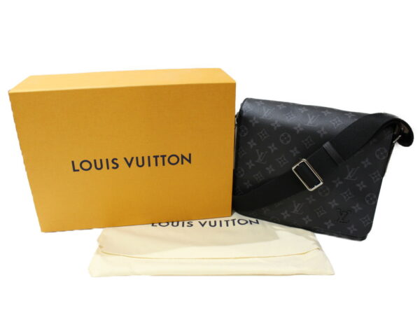 imgrc0092352793 Louis Vuitton District PM NM Monogram Eclipse Messenger Bag Black Gray