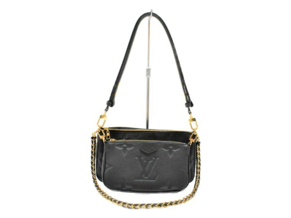 imgrc0092356027 Louis Vuitton Multi Pochette Accessoire Shoulder Bag Empreinte Leather Noir Black