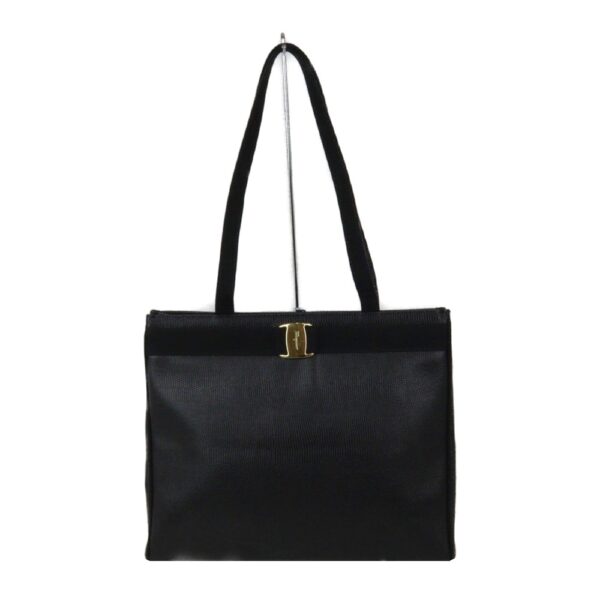 imgrc0092537129 Salvatore Ferragamo Tote Bag Leather Black