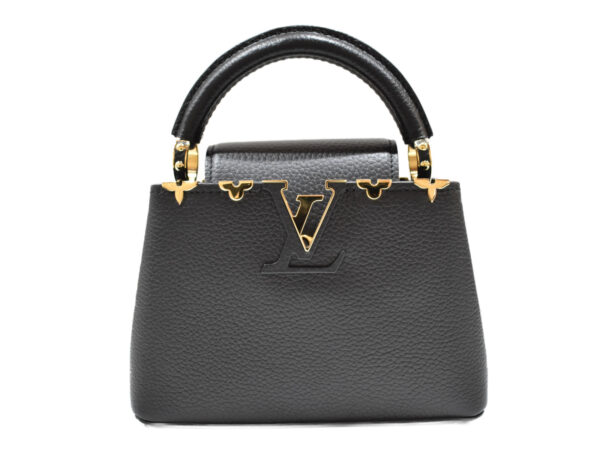 imgrc0092627349 Louis Vuitton Capucines Mini Handbag Taurillon Leather Black