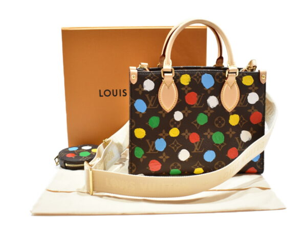 imgrc0092683703 Louis Vuitton On the Go PM Yayoi Kusama Handbag Monogram Multicolor