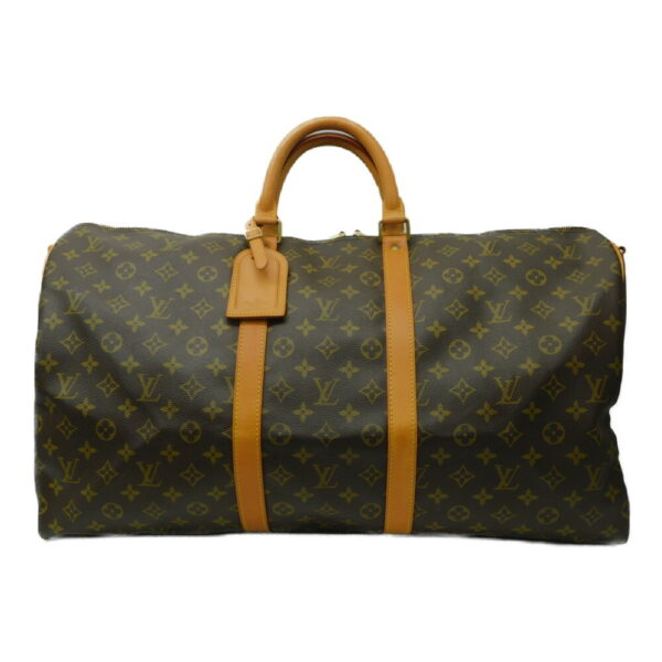 imgrc0092728810 Louis Vuitton Keepall Bandouliere 55 Monogram Bag Brown