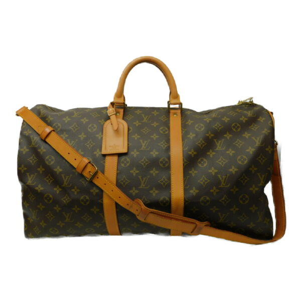 imgrc0092728820 Louis Vuitton Keepall Bandouliere 55 Monogram Bag Brown