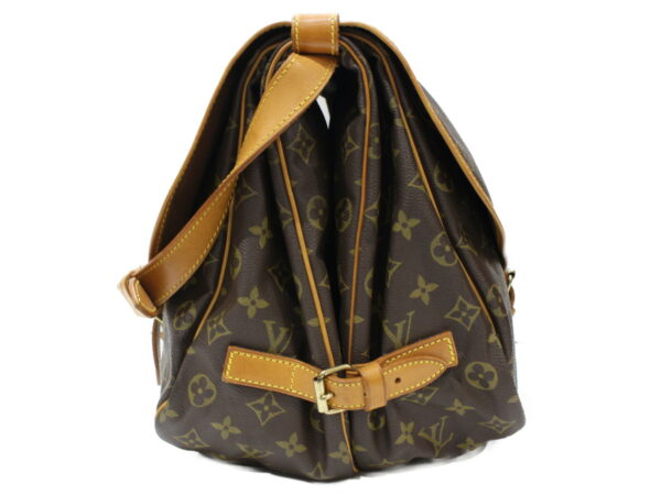 imgrc0092758071 Louis Vuitton Saumur 35 Monogram Canvas Shoulder Bag Brown