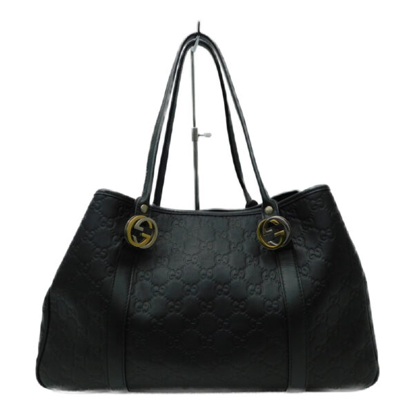 imgrc0092767472 Gucci Shima Tote Bag GG Leather Black