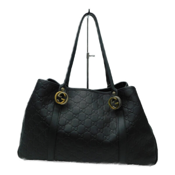 imgrc0092767473 Gucci Shima Tote Bag GG Leather Black