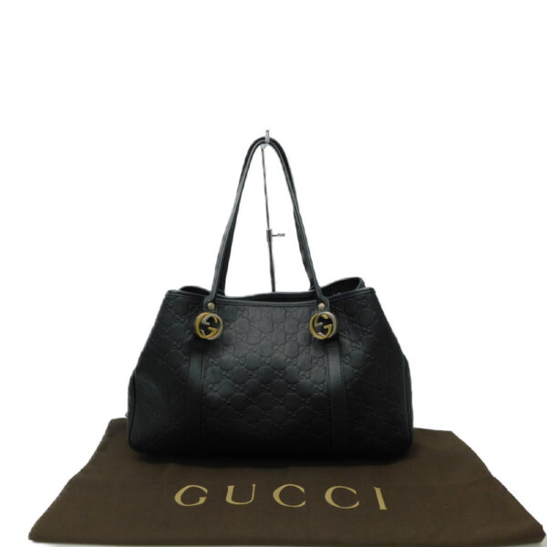 imgrc0092767496 Gucci Shima Tote Bag GG Leather Black