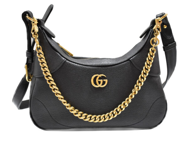 imgrc0092852068 Gucci Aphrodite Small Shoulder Bag Leather Black