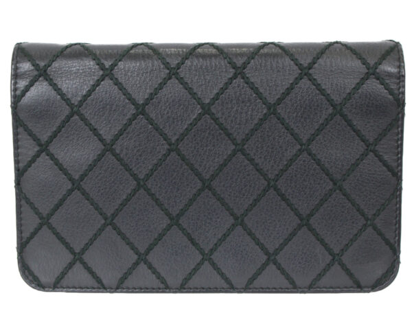 imgrc0092856397 Chanel Chain Wallet Wild Stitch Mini Shoulder Black Green