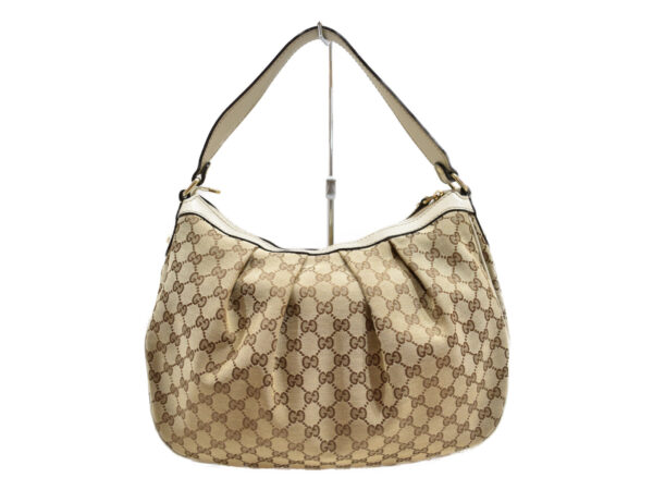 imgrc0092904119 Gucci Sookie Shoulder Bag Canvas Leather Beige