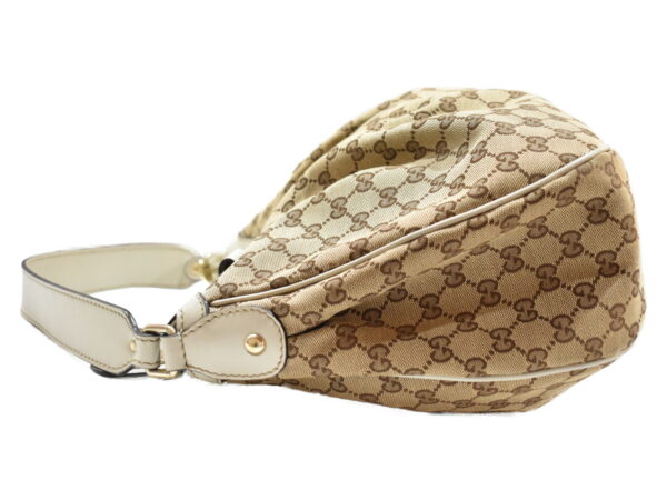 imgrc0092904120 Gucci Sookie Shoulder Bag Canvas Leather Beige