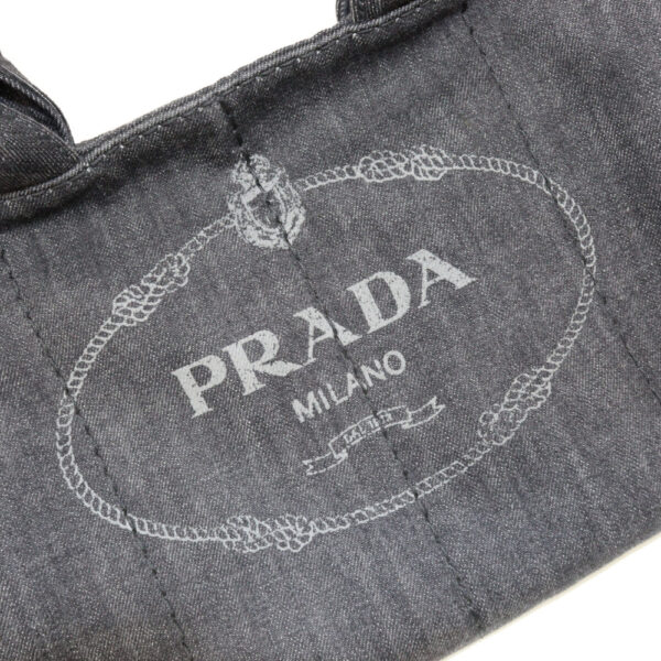 imgrc0093017693 Prada Canapa Handbag Denim Gray