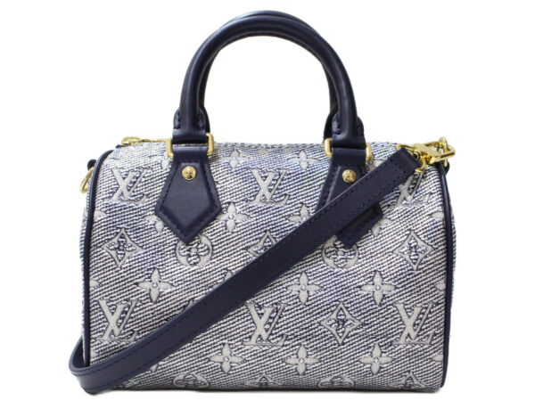 imgrc0093031462 Louis Vuitton Speedy Bandouliere 20 Monogram Shoulder Bag Blue