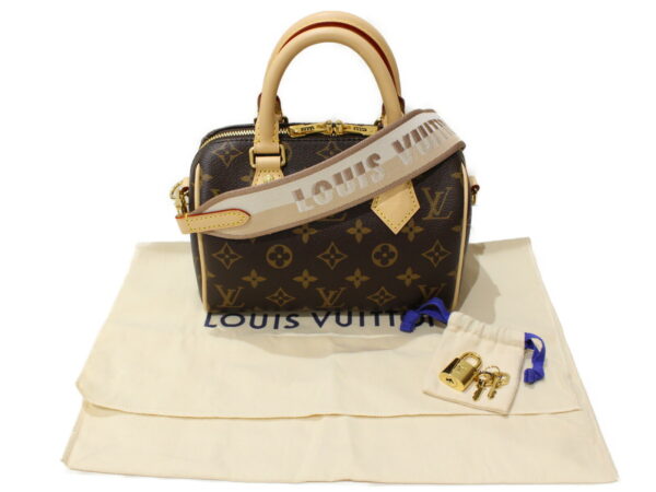 imgrc0093031802 Louis Vuitton Speedy Bandouliere 20 Canvas Shoulder Bag Brown