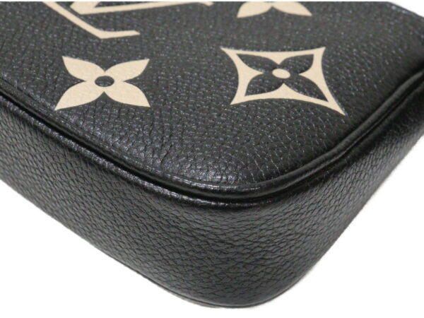 imgrc0093032427 Louis Vuitton Mini Pochette Accessoire Monogram Empreinte Pouch Black Beige