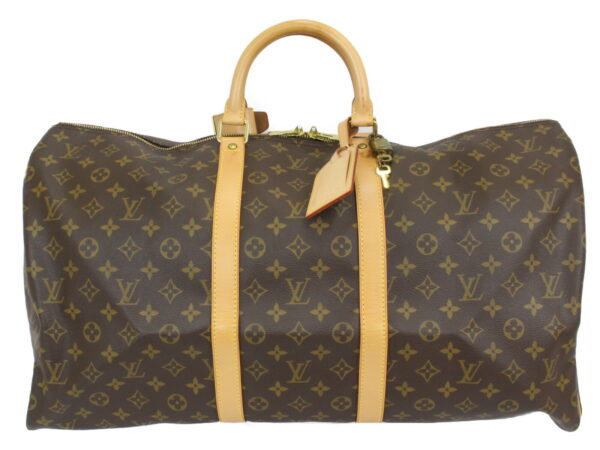 imgrc0093187681 Louis Vuitton Keepall 55 Monogram Canvas Bag Brown