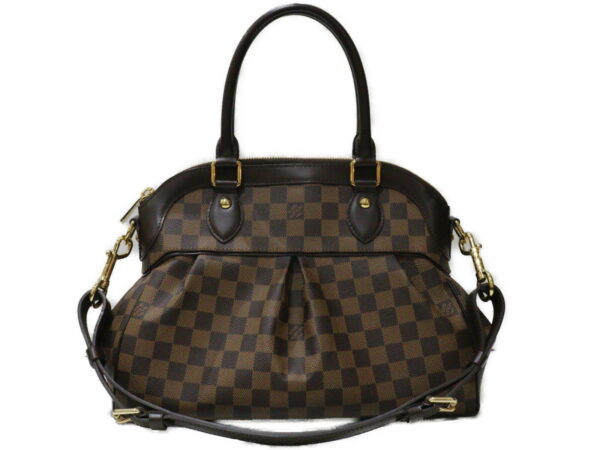 imgrc0093202732 Louis Vuitton Trevi PM Damier Canvas Shoulder Bag Brown