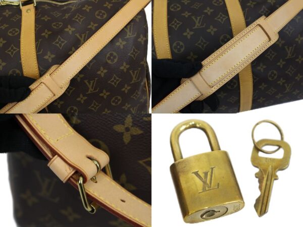 imgrc0093225085 Louis Vuitton Keepall Bandouliere 55 Monogram Canvas Bag Brown