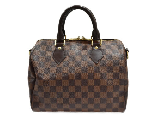 imgrc0093267494 Louis Vuitton Speedy Bandouliere Shoulder Bag Damier Ebene Brown