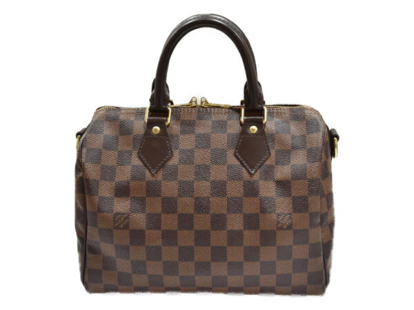 imgrc0093267495 Louis Vuitton Speedy Bandouliere Shoulder Bag Damier Ebene Brown