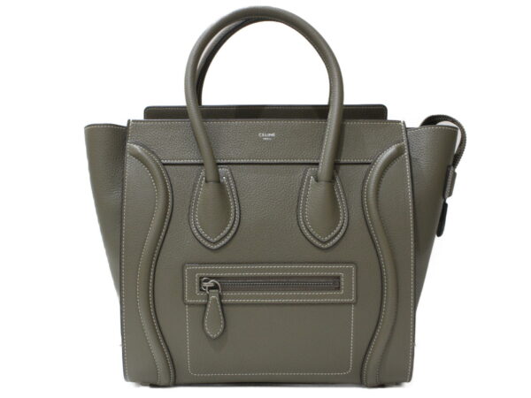 imgrc0093297122 Celine Luggage Micro Leather Handbag Gray