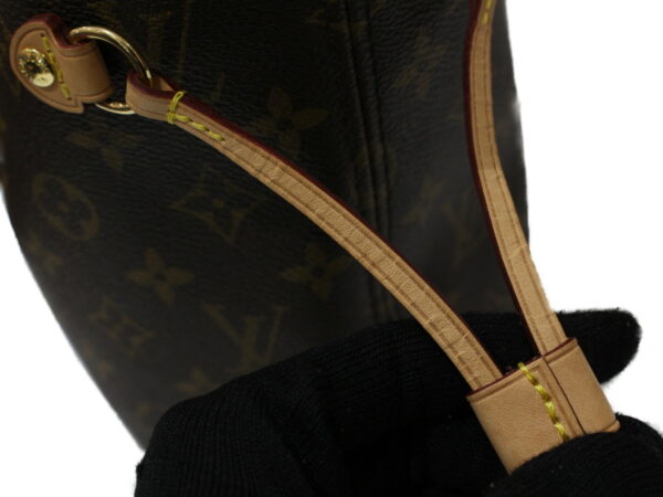 imgrc0093443632 Louis Vuitton Neverfull PM Monogram Canvas Tote Bag Brown Pink