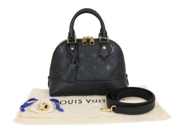 imgrc0093464648 Louis Vuitton Neo Alma BB Monogram Empreinte Leather 2 Way Bag Black