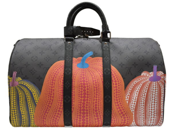 imgrc0093488814 Louis Vuitton Keepall Bandouliere 45 Yayoi Kusama Monogram Eclipse Pumpkin Bag